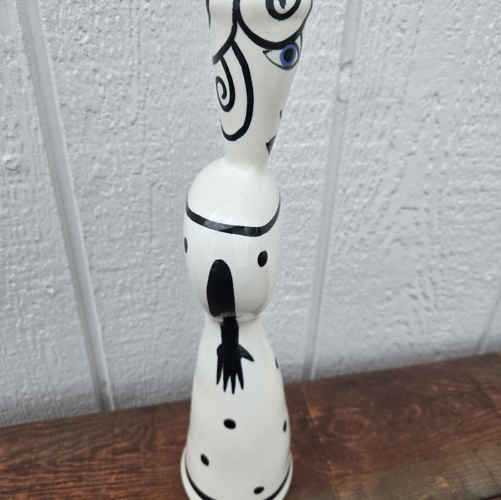 Abstract Ceramic Candlestick Decor - Picture 6 of 10
